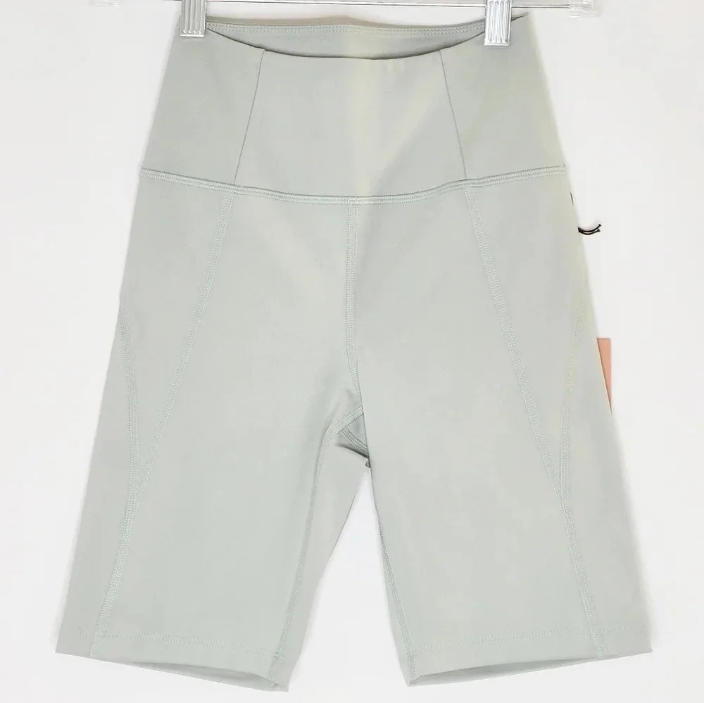 NWT Girlfriend Collective Green High-Rise Bike Shorts XS